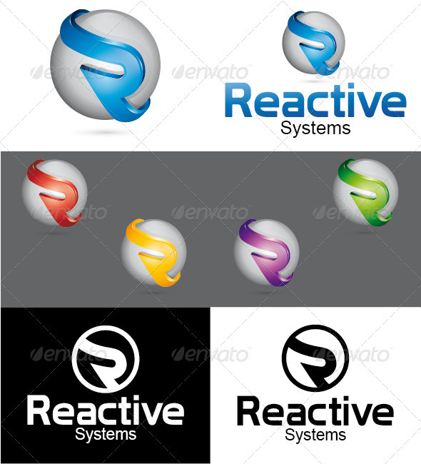 Reactive Systems Logo - Letters Logo Templates