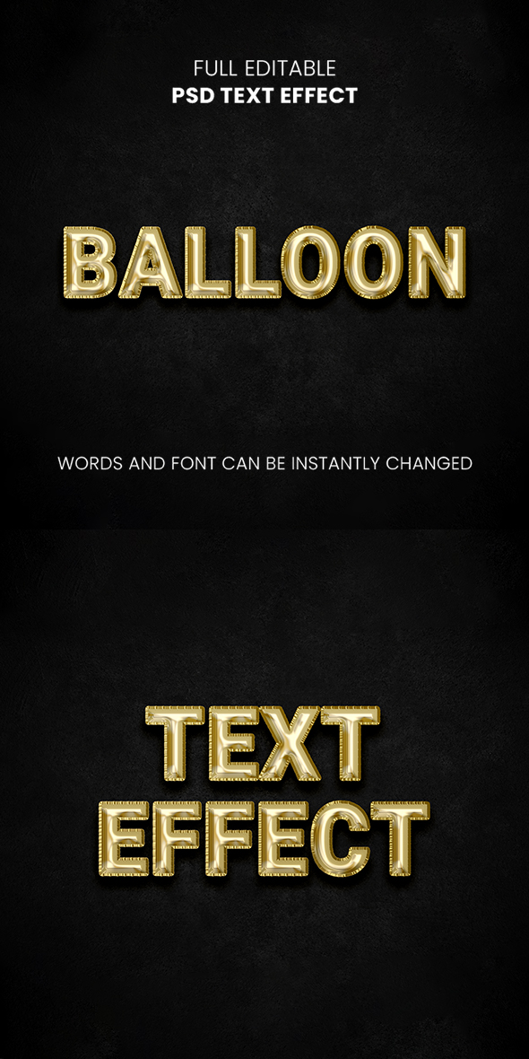 Balloon Text Effect
