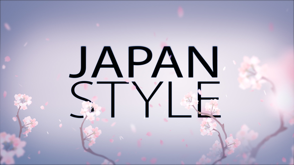 Japan Style Intro - Romantic Titles Text Animation Promo