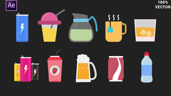 Drinks Animated Icons