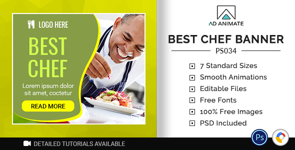 Professional Services | Best Chef Banner (PS034) Nulled