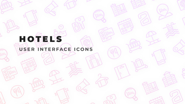 Hotels - User Interface Icons