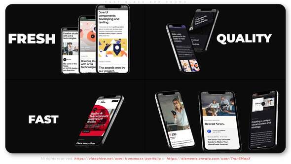 Fast Black App Promo Product Promo template preview