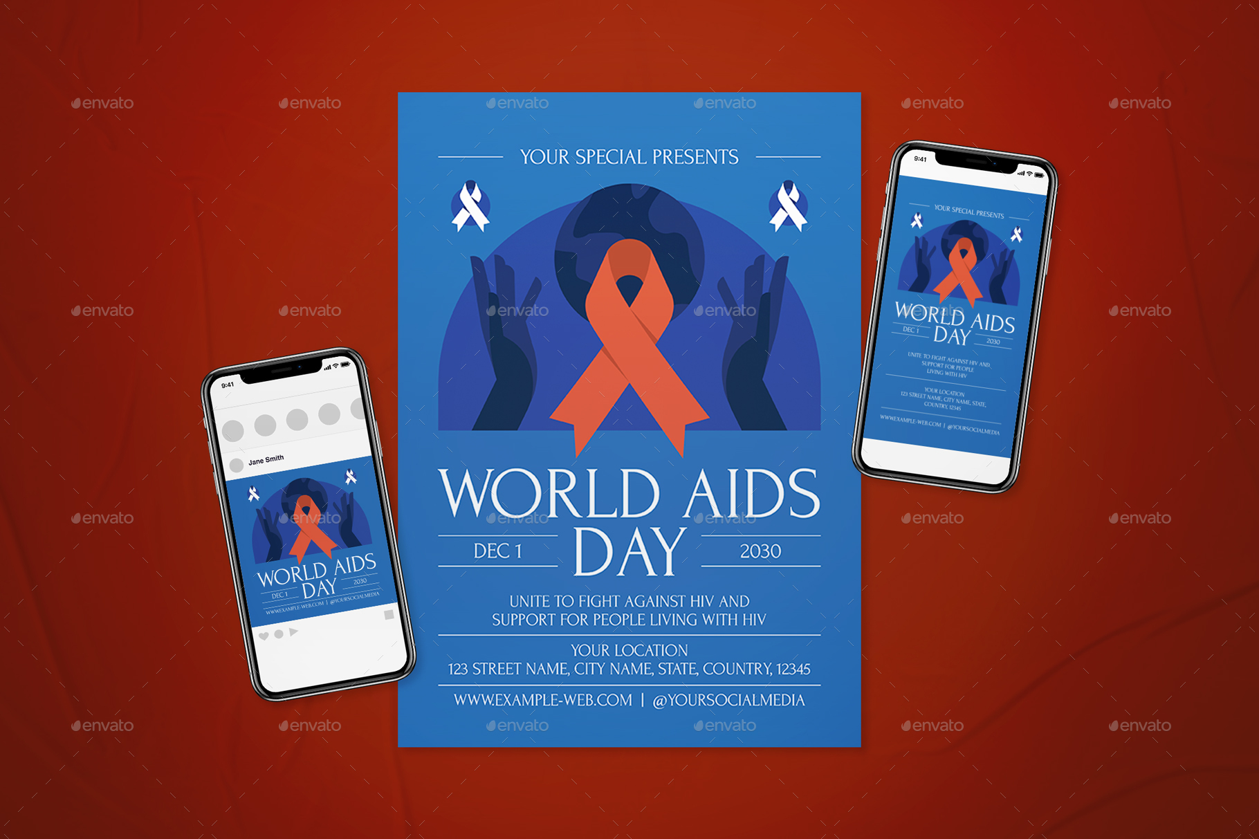 World Aids Day Flyer Set By Dannyaldana 