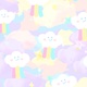 Pastel Rainbow Doodle Sky - VideoHive Item for Sale