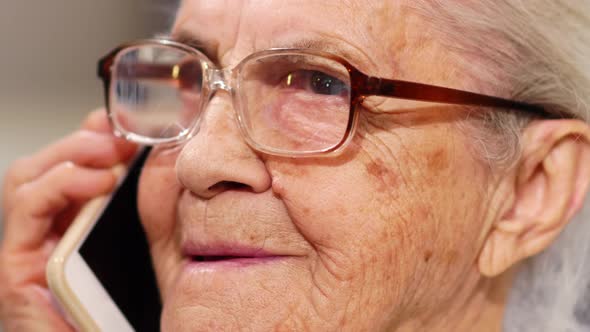 Senior Woman Talking on Cell Phone