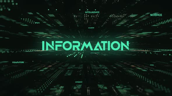 Sci Fi Digital Data Word Information alt