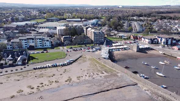 The Town Of Musselburgh In The County Of East Lothian Aerial View alt