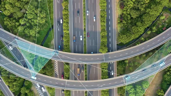 Smart traffic big Data concept alt