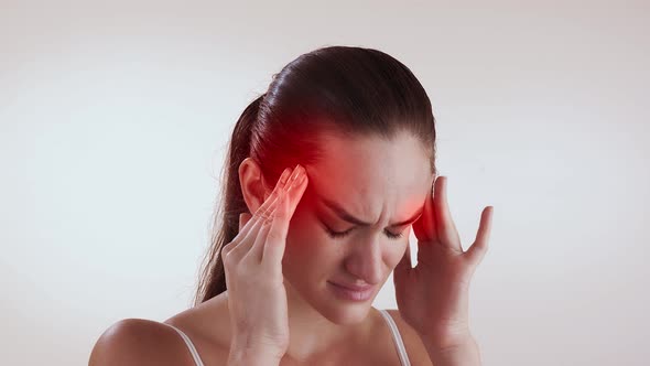 Headache, Migraine, Overwork and Meningitis Concept