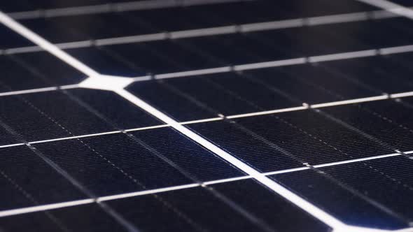 Solar Panel Rotate. Monocrystalline Solar Battery. Solar Energy. Silicon Wafer alt