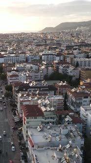 Vertical Video Alanya Turkey  a Resort Town on the Seashore alt