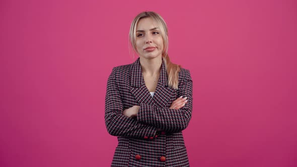Sad Broom with Her Hand on Her Chin is Thinking How to Solve a Problem alt