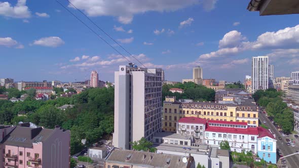 Urban Cityscape High Angle View alt