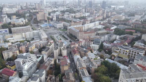 Kyiv - the Capital of Ukraine. Aerial View. Kiev alt