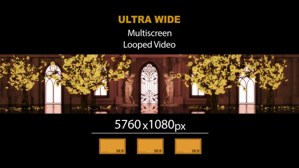 Ultra Wide HD Luxury Garden Hall Side 02 alt