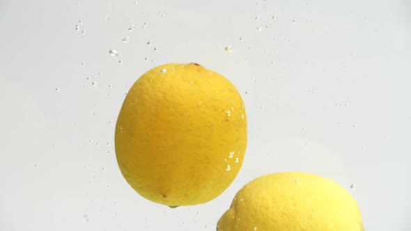 Lemon Dropping Water