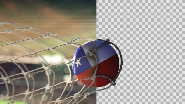 Soccer Ball Scoring Goal Night - Chile