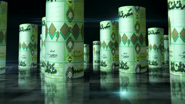 Lebanon pound money banknotes rolls seamless loop alt