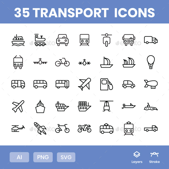 Transport - Icons Pack
