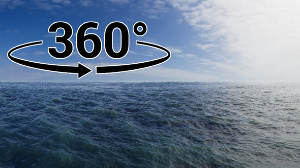 Ocean Aerial 360 VR Panoramic Stereoscopic