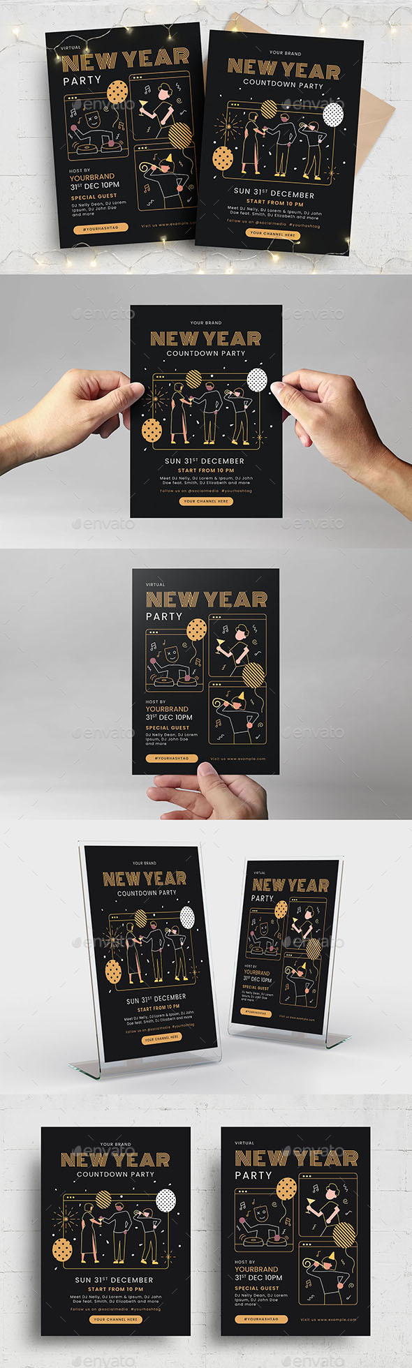 NYE Virtual Office Party Flyer
