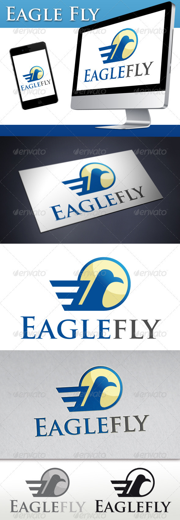 Eagle Fly Logo - Animals Logo Templates