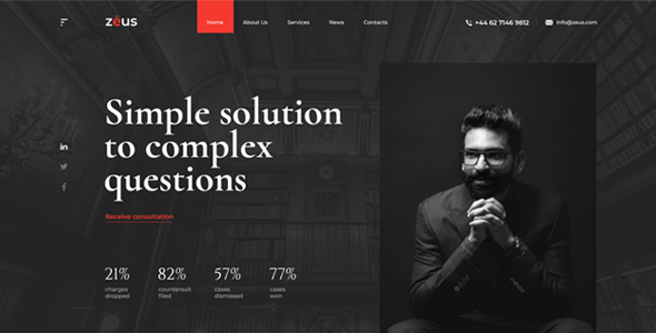 Zeus - Lawyers and Law Firm Sketch Template