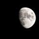 Three Quarter Full Moon Against Black Sky - 40+ MP Image - PhotoDune Item for Sale