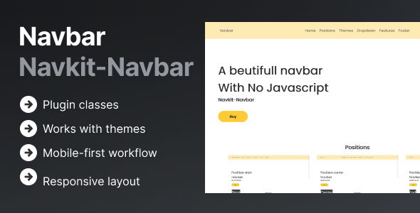 Navkit | A HTML/CSS ONLY Responsive Navbar