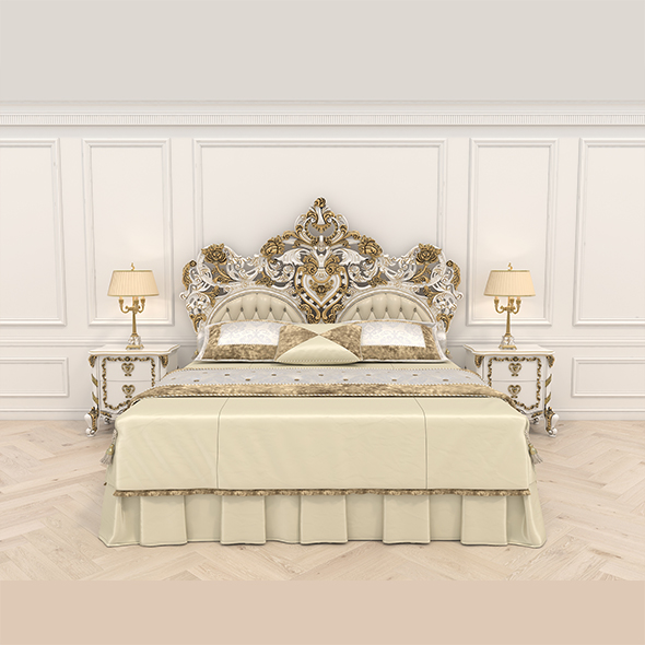European Style Bed - 3Docean 34308015