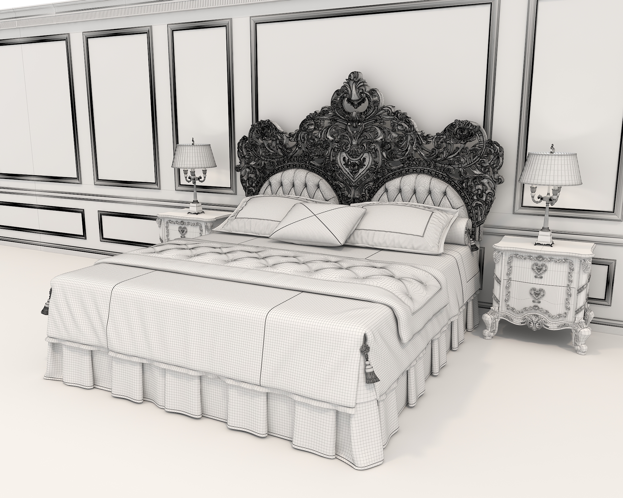 European Style Bed 18 by nhattuankts | 3DOcean
