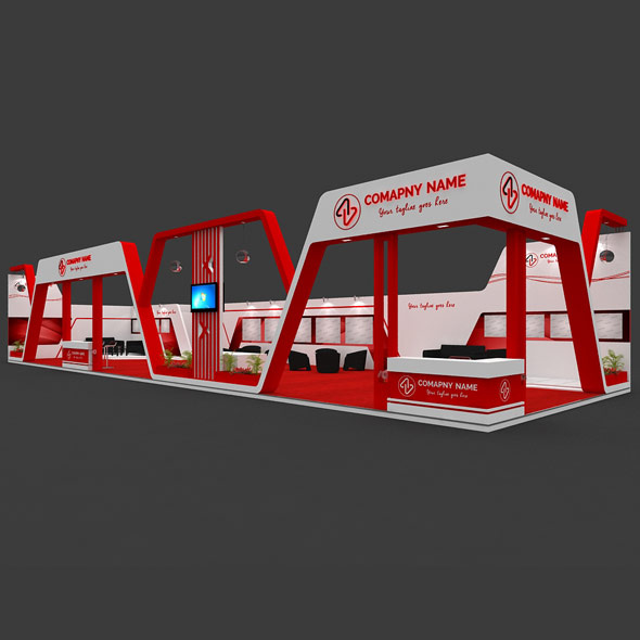 Exhibition Booth 3D - 3Docean 34308265