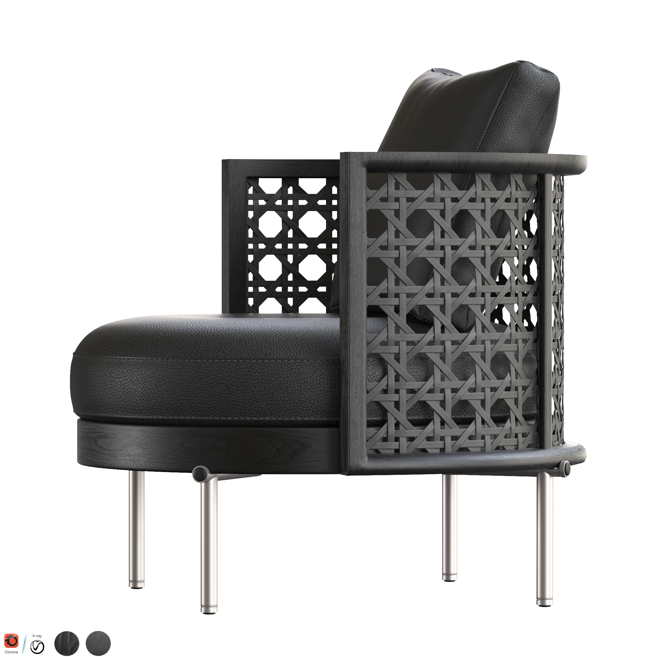TORII NEST ARMCHAIR Minotti by Axtam3D 3DOcean