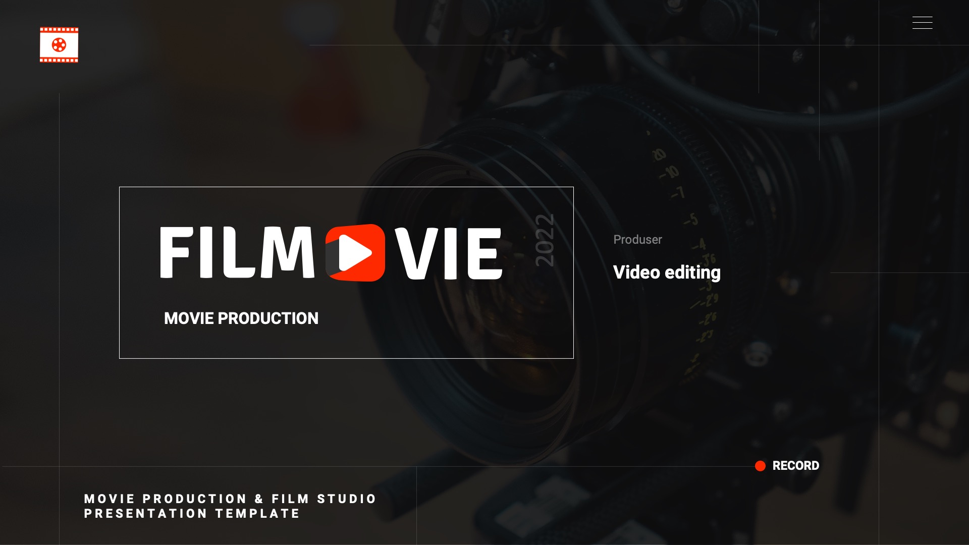 FILMOVIE - Movie Production & Film Studio Powerpoint Template ...