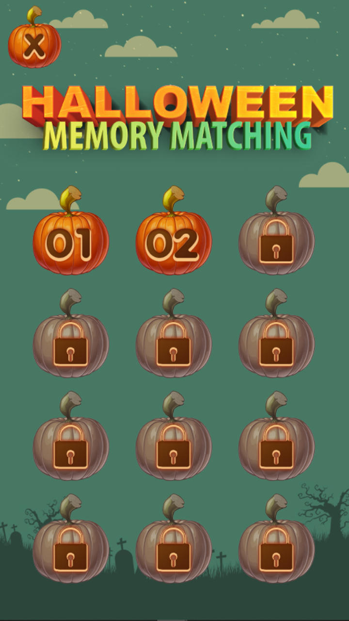 Halloween Memory Matching Game (Construct 3 | C3P | HTML5) Halloween ...