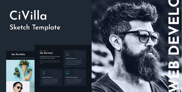 CiVilla - Personal CV_Resume Sketch Template