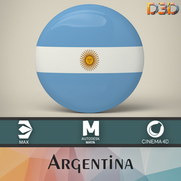 Argentina Badge - 3Docean 34314395