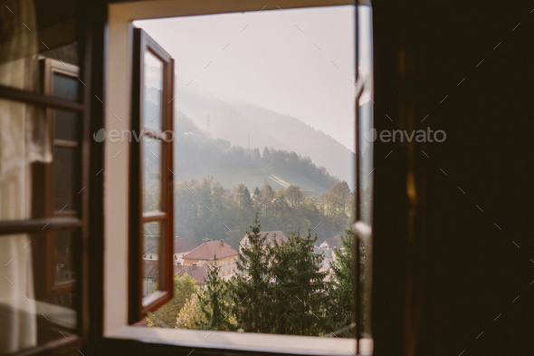 Open window view - Stock Photo - Images