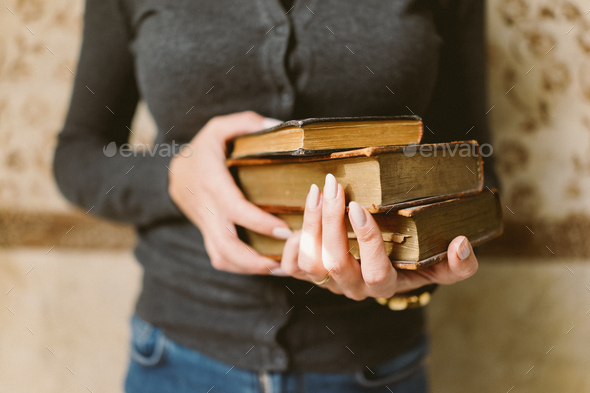Vintage books - Stock Photo - Images