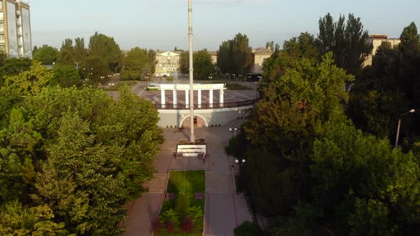 Top View of the Provincial City of Ukraine Melitopol
