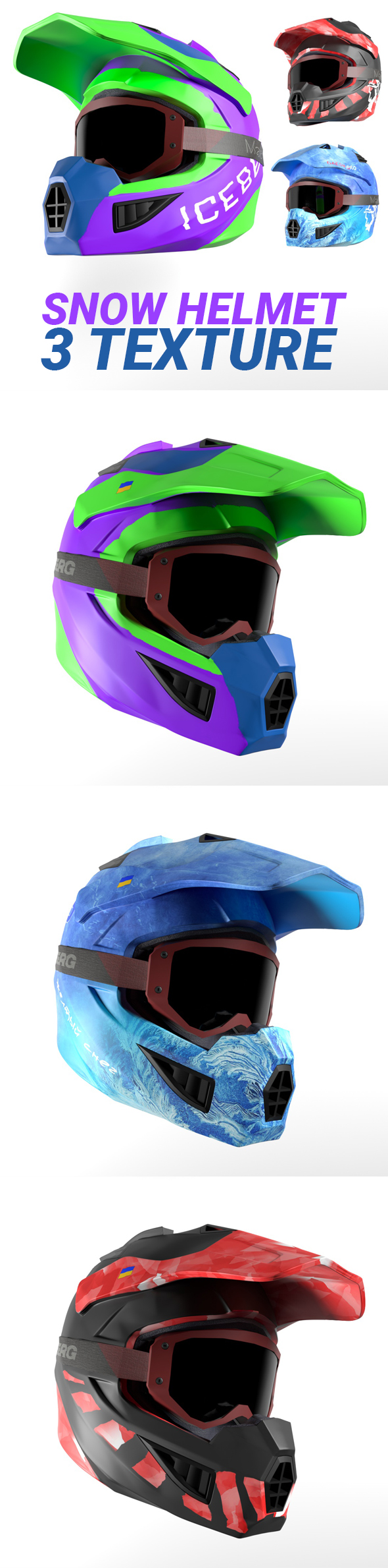 HelmetSnow Helmet - 3Docean 34322987