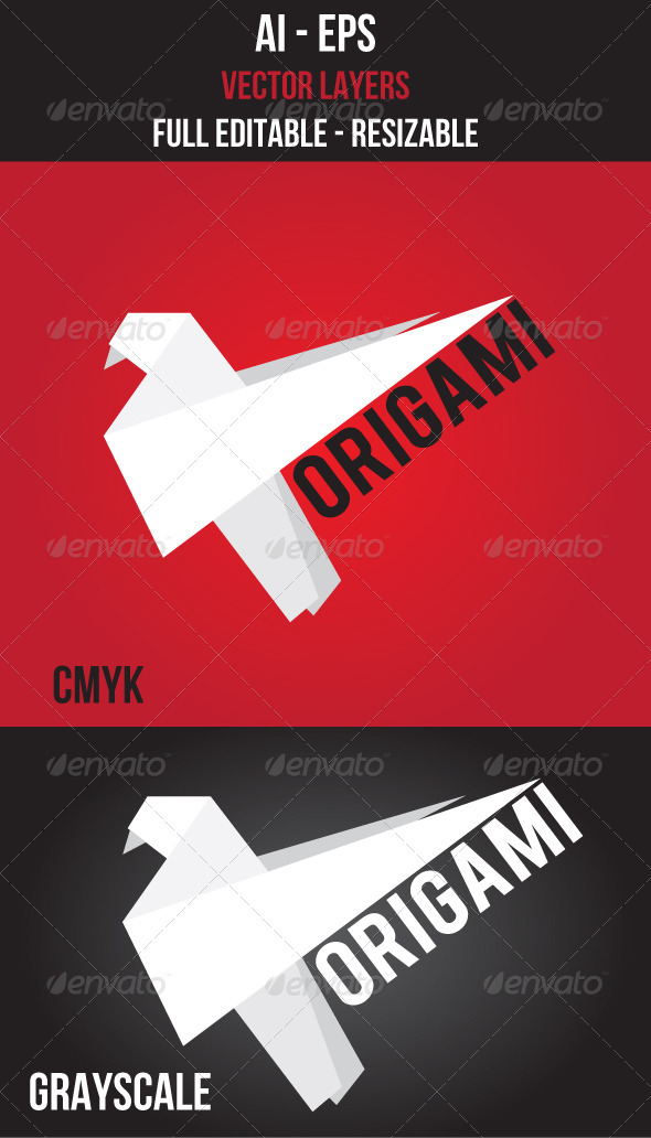 Origami Logo Vector - Animals Logo Templates