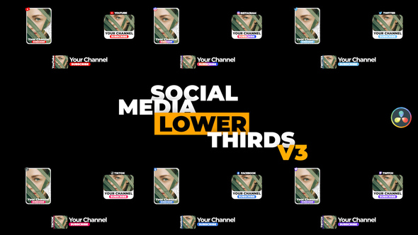Social Media Lower Thirds v3