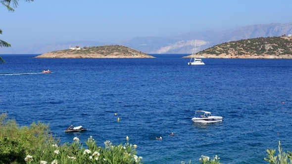 Boats And Small Islands, Agios Nikolaos, Crete