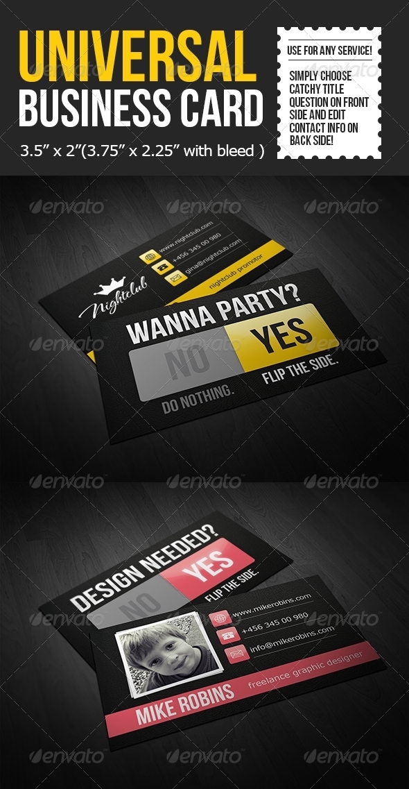 Universal Business Card Template - Creative Business Cards