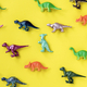 Various animal toy figures in a colorful background - PhotoDune Item for Sale