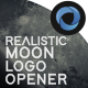 Realistic Moon Logo Opener l Logo in Space l Planet Distortion Logo - VideoHive Item for Sale