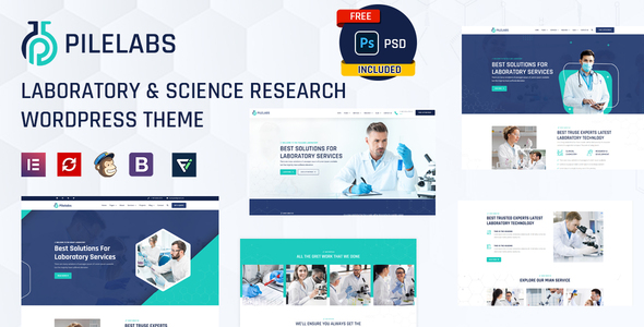 Pilelabs - Laboratory & Science Research WordPress Theme