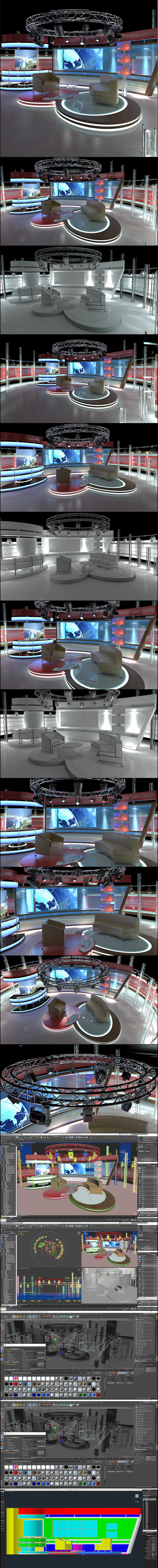 Virtual TV Studio - 3Docean 20735918
